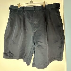 Roundtree & Yorke Dark Blue‎ Pleated Front Golf Shorts 38x9